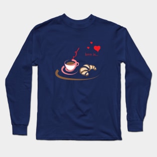 coffee in Paris Long Sleeve T-Shirt